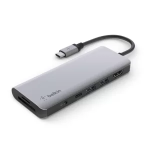 Adaptador hub USB-C multipuerto 6 en 1