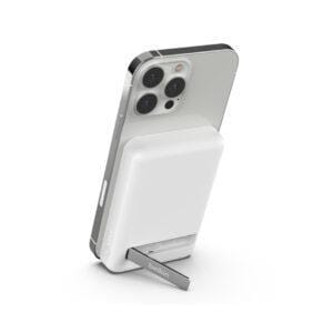 Batería MagSafe con soporte 5000 mAh USB-C Blanco de Belkin