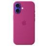 Funda silicona iPhone 16 fucsia
