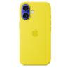 Funda silicona iPhone 16 amarillo carambola
