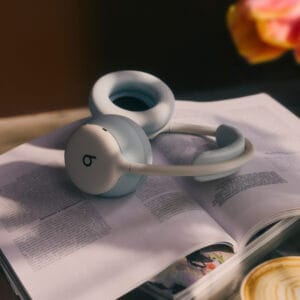 Kit de almohadillas para los Beats 360 - Almohadillas para los auriculares y la diadema en tejido de alto rendimiento (azul celeste)