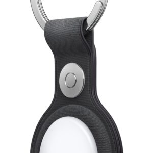 Llavero de trenzado fino para el AirTag - Negro · vista alternativa