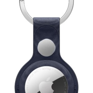 Llavero de trenzado fino para el AirTag - Azul marino