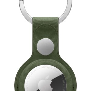 Llavero de trenzado fino para el AirTag - Musgo