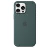 Funda de silicona con MagSafe para el iPhone 16 Pro Max - Verde lago