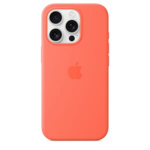 Funda de silicona con MagSafe para el iPhone 16 Pro - Mandarina