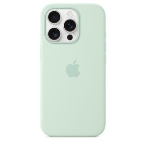 Funda de silicona con MagSafe para el iPhone 16 Pro - Aguamarina