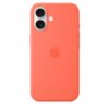 Funda de silicona con MagSafe para el iPhone 16 - Mandarina