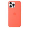Funda de silicona con MagSafe para el iPhone 16 Pro Max - Mandarina