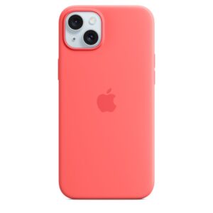 Funda de silicona con MagSafe para el iPhone 15 Plus - Guayaba