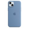 Funda de silicona con MagSafe para el iPhone 15 Plus - Azul invierno
