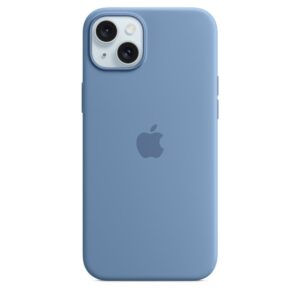 Funda de silicona con MagSafe para el iPhone 15 Plus - Azul invierno