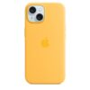 Funda de silicona con MagSafe para el iPhone 15 - Amarillo solar