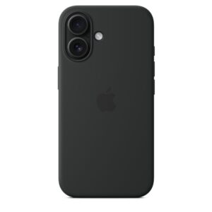 Funda de silicona con MagSafe para el iPhone 16 - Negro