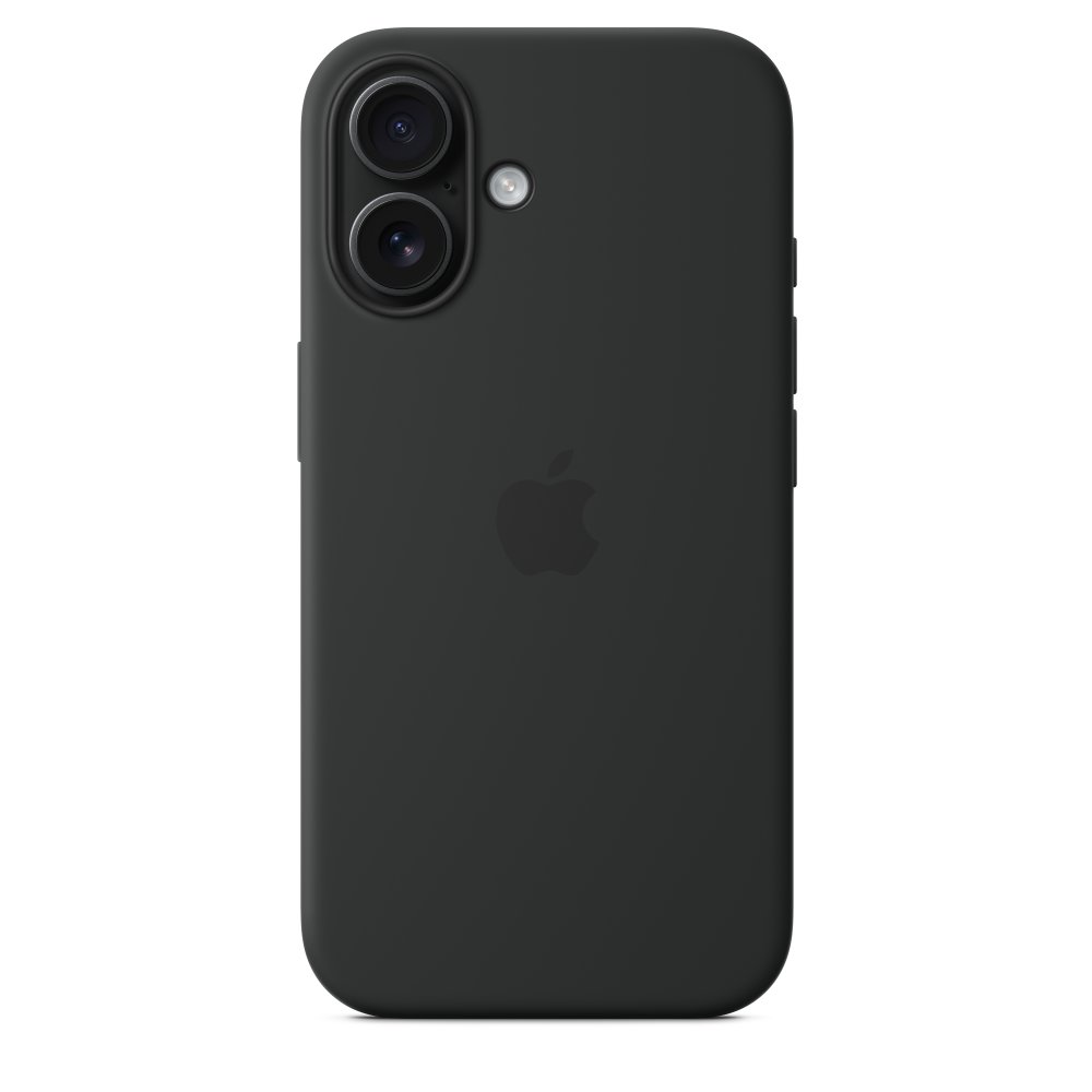 AC-MYY13 Funda de silicona con MagSafe para el iPhone 16 - Negro