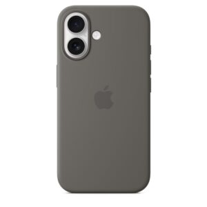 Funda de silicona con MagSafe para el iPhone 16 - Gris piedra