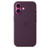 Funda de silicona con MagSafe para el iPhone 16 - Ciruela
