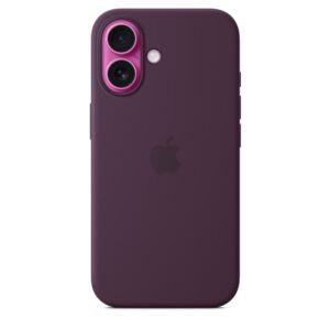 Funda de silicona con MagSafe para el iPhone 16 - Ciruela
