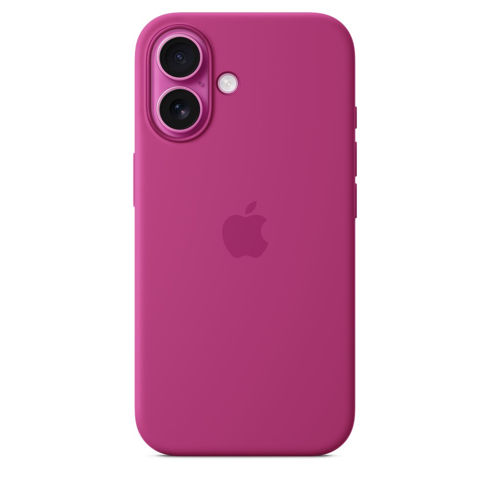 AC-MYY53 Funda de silicona con MagSafe para el iPhone 16 - Fucsia