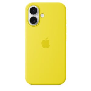 Funda de silicona con MagSafe para el iPhone 16 - Amarillo carambola