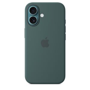 Funda de silicona con MagSafe para el iPhone 16 - Verde lago