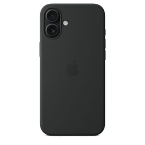 Funda de silicona con MagSafe para el iPhone 16 Plus - Negro