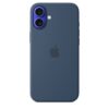 Funda de silicona con MagSafe para el iPhone 16 Plus - Azul denim