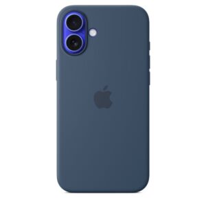 Funda de silicona con MagSafe para el iPhone 16 Plus - Azul denim