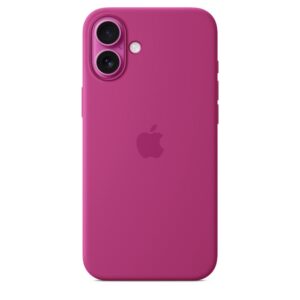 Funda de silicona con MagSafe para el iPhone 16 Plus - Fucsia
