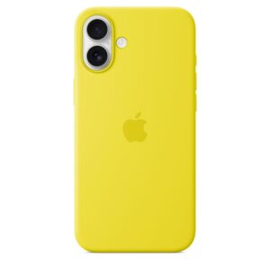 Funda de silicona con MagSafe para el iPhone 16 Plus - Amarillo carambola