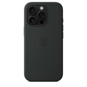 Funda de silicona con MagSafe para el iPhone 16 Pro - Negro
