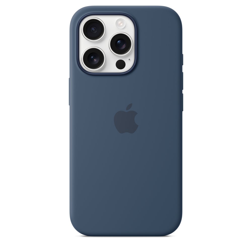 AC-MYYK3 Funda de silicona con MagSafe para el iPhone 16 Pro - Azul denim
