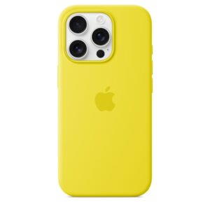 Funda de silicona con MagSafe para el iPhone 16 Pro - Amarillo carambola