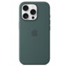 Funda de silicona con MagSafe para el iPhone 16 Pro - Verde lago