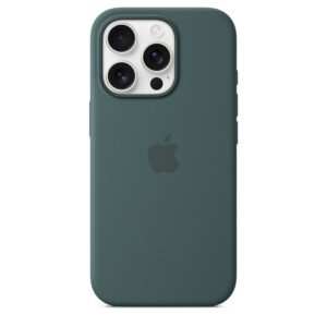 Funda de silicona con MagSafe para el iPhone 16 Pro - Verde lago