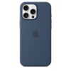 Funda de silicona con MagSafe para el iPhone 16 Pro Max - Azul denim