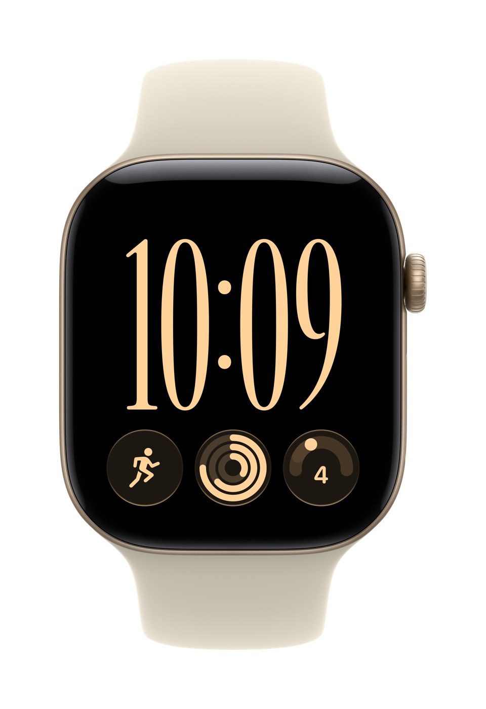 Apple_Watch_Series_12_46mm_Light_Gold_Aluminum_Sand_Sport_Band_Pure_Front_Screen__WWEN