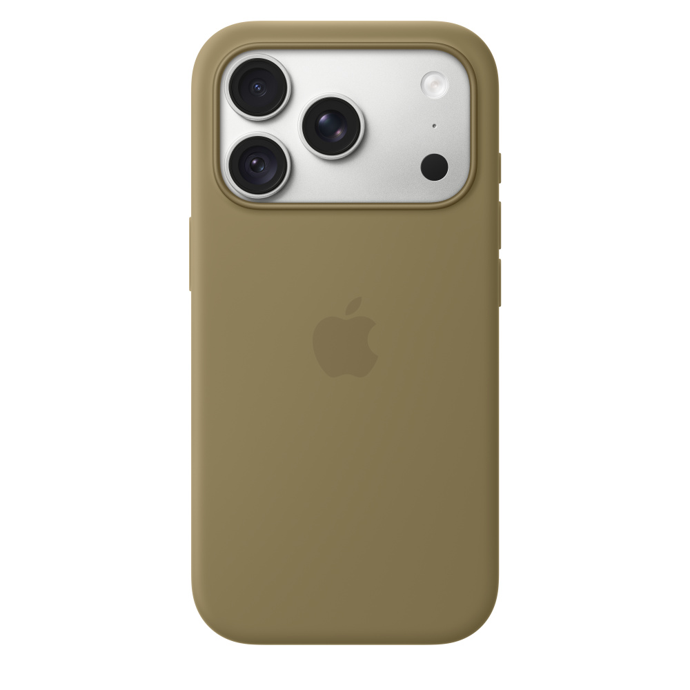 MK8V4 Funda de silicona con MagSafe para el iPhone 18 Pro - Verde oliva