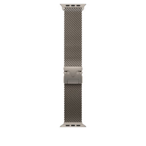 Pulsera Milanese Loop de titanio — Natural · 49 mm · L