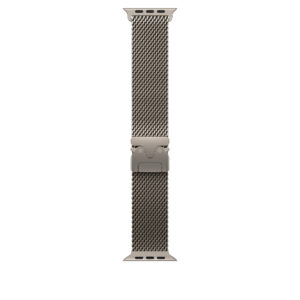 Pulsera Milanese Loop de titanio — Natural · 49 mm · L