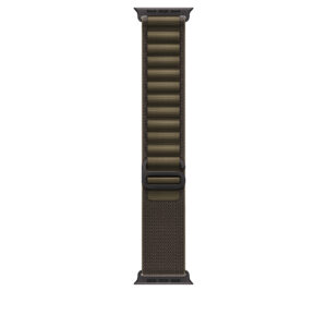 Correa Loop Alpine — Verde oliva oscuro · 49 mm · L · Titanio negro