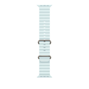 Correa Ocean — Azul hielo · 49 mm · Titanio natural