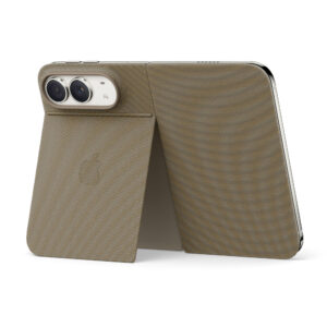 Funda Folio Apple con soporte para iPhone Duo — Marrón topo