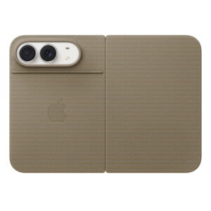 Funda Folio Apple con soporte para iPhone Duo — Marrón topo