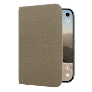 Funda Folio Apple con soporte para iPhone Duo — Marrón topo