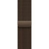 Pulsera Milanese Loop, color bronce oscuro, malla de acero inoxidable, cierre magnético solapado
