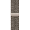 Pulsera Milanese Loop, color natural, malla de acero inoxidable, cierre magnético solapado