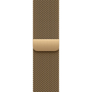 Pulsera Milanese Loop, color oro brillante, malla de acero inoxidable, cierre magnético solapado