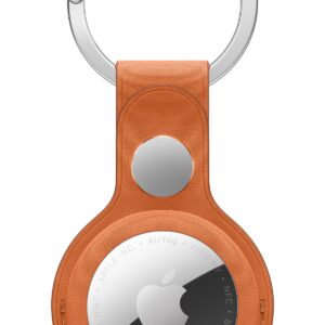 Llavero de trenzado fino para el AirTag - Naranja zorro