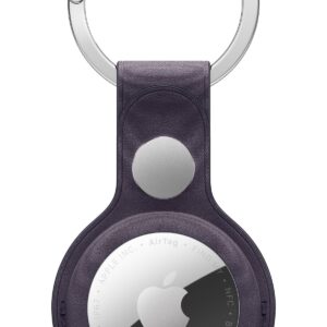 Llavero de trenzado fino para el AirTag - Morado medianoche